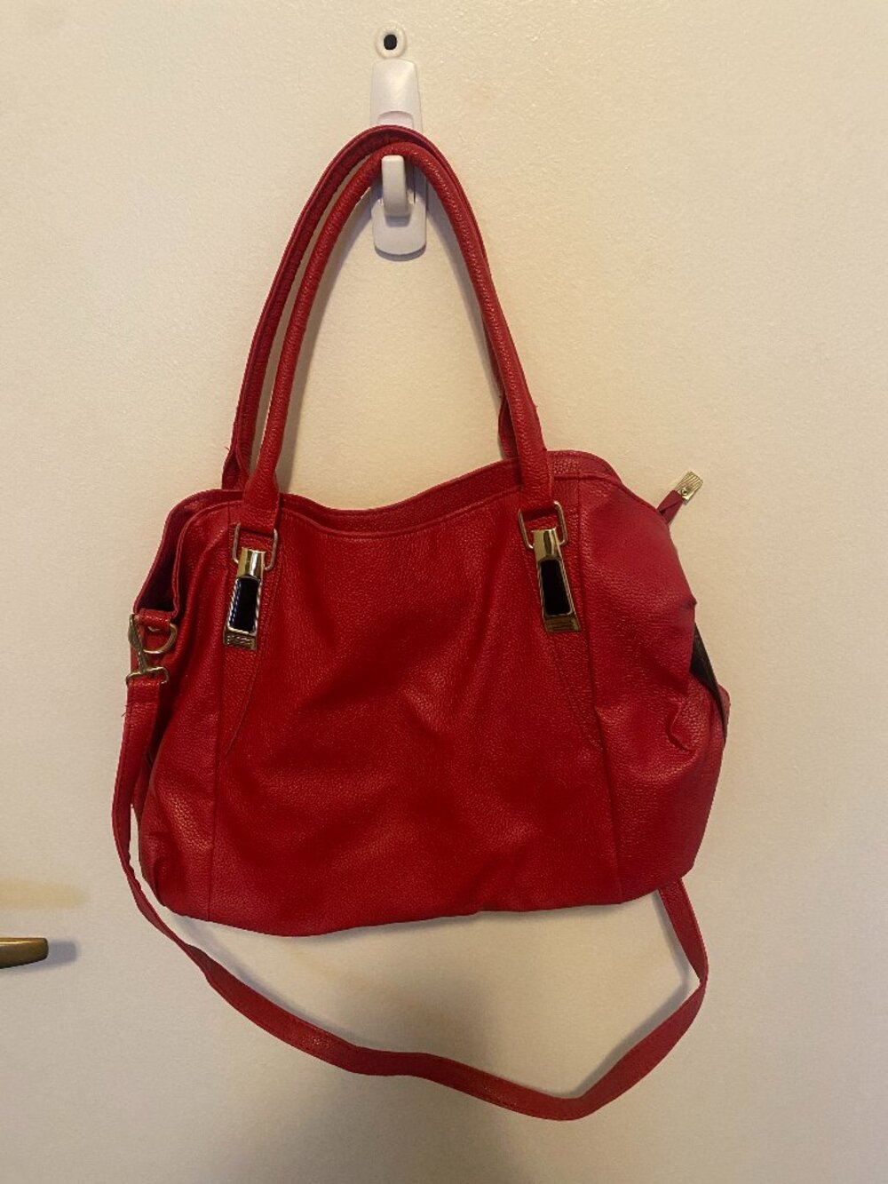 Faux Leather Shoulder Bag Everyday Handbag
